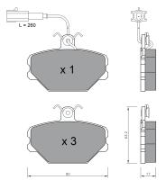 BKN 900239 - Pastillas de Freno