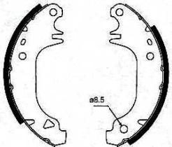 BKN 1401 - Zapatas de freno