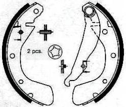 BKN 3010 - Zapatas de freno