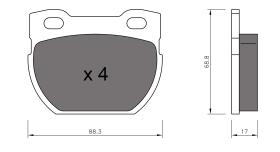 BKN 901120 - Pastillas de Freno