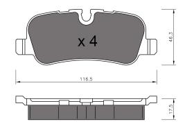 BKN 901122 - Pastillas de Freno