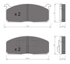 BKN 900192 - Pastillas de Freno