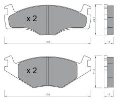 BKN 900180 - Pastillas de Freno