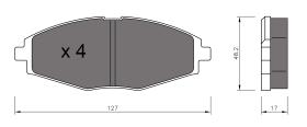 BKN 901385 - Pastillas de Freno