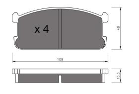 BKN 900388 - Pastillas de Freno