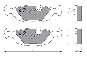 BKN 900874 - Pastillas de Freno