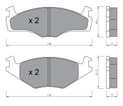 BKN 900863 - Pastillas de Freno