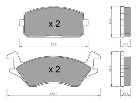 BKN 900089 - Pastillas de Freno