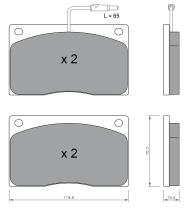 BKN 900223 - Pastillas de Freno