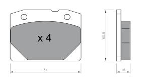BKN 900098 - Pastillas de Freno