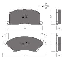 BKN 900494 - Pastillas de Freno