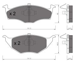 BKN 901511 - Pastillas de Freno