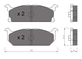 BKN 900209 - Pastillas de Freno