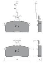 BKN 900197 - Pastillas de Freno
