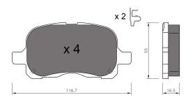 BKN 901505 - Pastillas de Freno