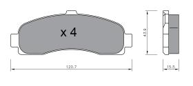 BKN 900894 - Pastillas de Freno