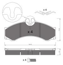 BKN 901370 - Pastillas de Freno