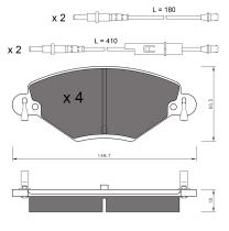 BKN 901537 - Pastillas de Freno