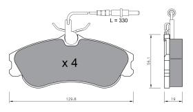 BKN 900792 - Pastillas de Freno