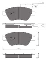 BKN 901540 - Pastillas de Freno