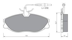 BKN 900833 - Pastillas de Freno