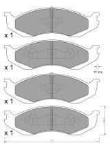 BKN 900980 - Pastillas de Freno