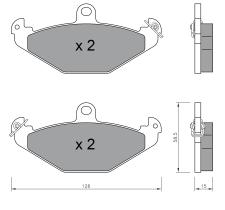 BKN 900520 - Pastillas de Freno