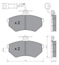 BKN 900956 - Pastillas de Freno