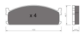 BKN 900474 - Pastillas de Freno