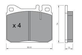 BKN 900075 - Pastillas de Freno