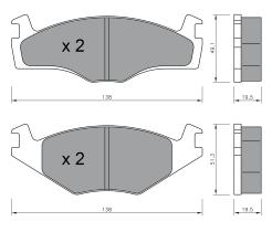 BKN 900190 - Pastillas de Freno