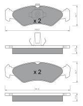 BKN 900791 - Pastillas de Freno