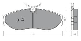 BKN 900992 - Pastillas de Freno