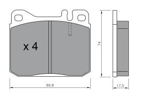 BKN 900076 - Pastillas de Freno