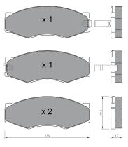 BKN 900236 - Pastillas de Freno