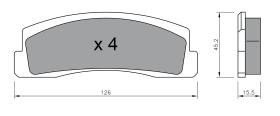 BKN 900123 - Pastillas de Freno