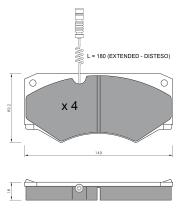 BKN 900294 - Pastillas de Freno