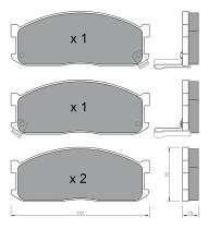 BKN 900267 - Pastillas de Freno