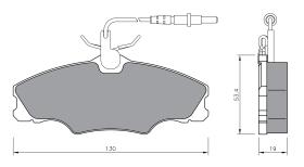 BKN 900834 - Pastillas de Freno