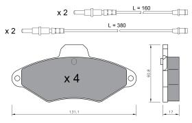 BKN 900945 - Pastillas de Freno