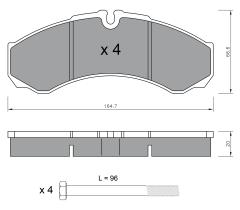 BKN 901363 - Pastillas de Freno