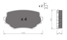 BKN 900830 - Pastillas de Freno