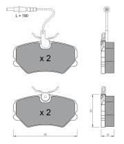 BKN 900274 - Pastillas de Freno