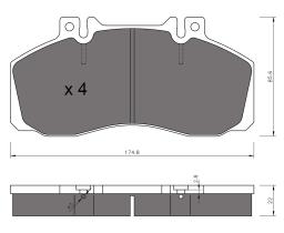 BKN 900484 - Pastillas de Freno