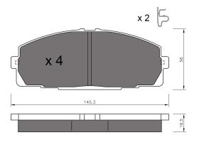 BKN 901364 - Pastillas de Freno