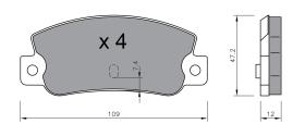 BKN 901531 - Pastillas de Freno