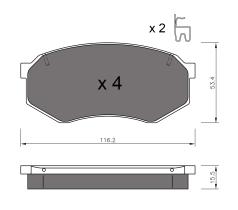 BKN 900390 - Pastillas de Freno