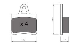 BKN 900134 - Pastillas de Freno