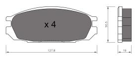 BKN 900486 - Pastillas de Freno