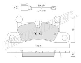 BKN 915350 - Pastillas de Freno